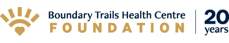 Boundary Trails Health Centre Foundation 20 years logo